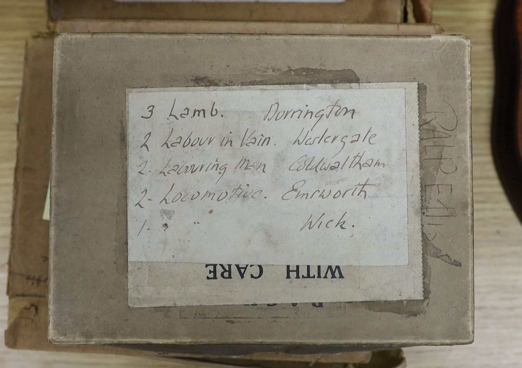 Ralph Ellis of Arundel, photographer of pub signs, collection of photographic plates and transparencies , https://arundelmuseum.org/2023/01/26/ralph-ellis-ww1-solider-inn-sign-painter-artist/?unapproved=7444&moderation-h